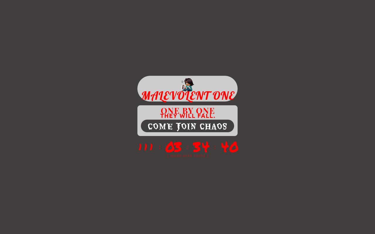 Carrd profile picture for @malevolent